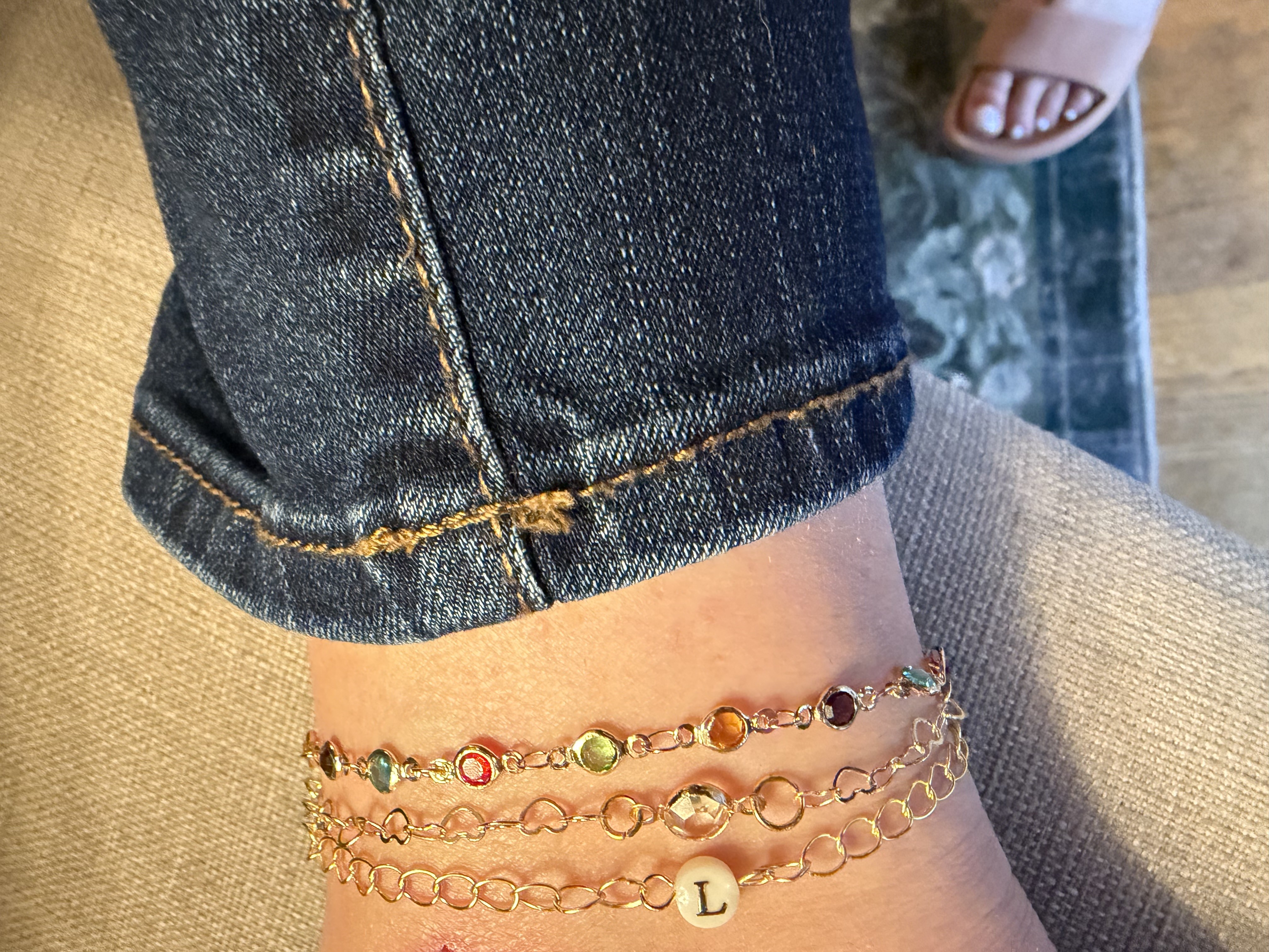 Layered pearl necklaces